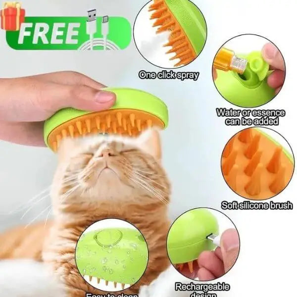 Electric Steam Pet Brush