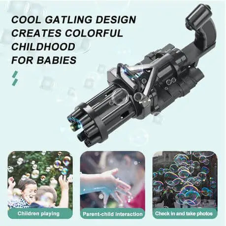 Electric Gatling Bubble Guns For Kids