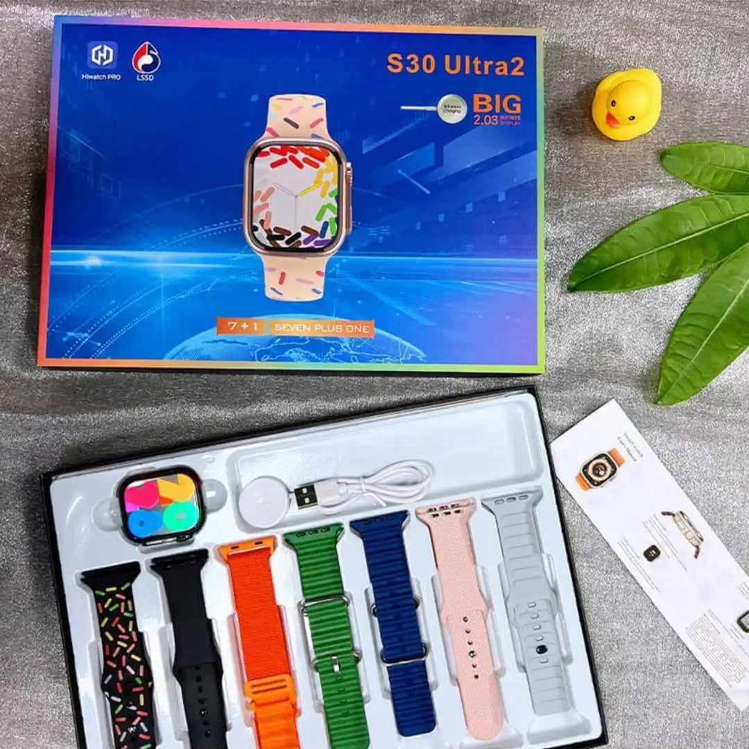 S30 Ultra2 Smart Watch With 7 Straps