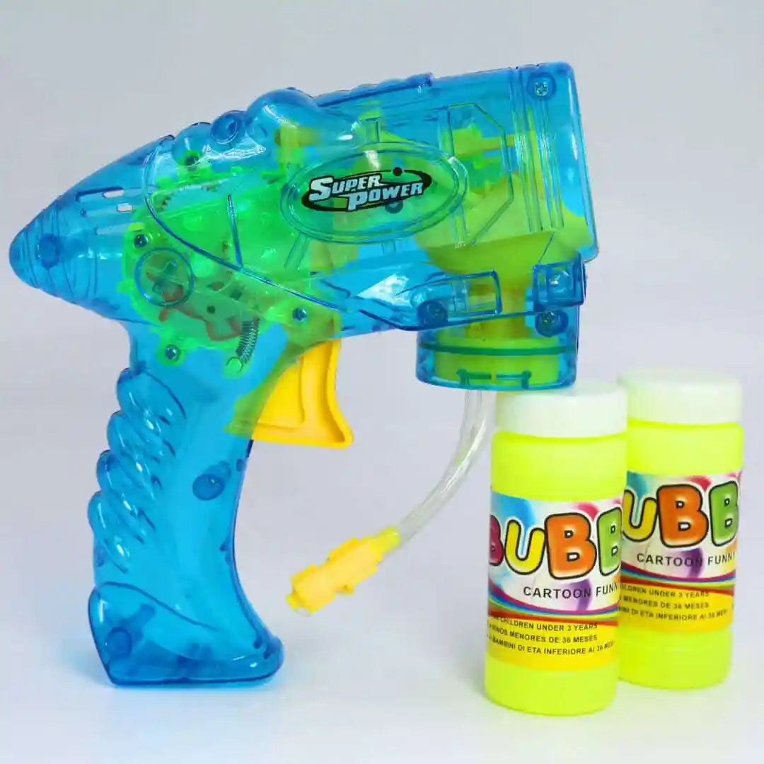 Super Power Light Up Bubble Gun