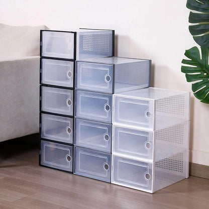 1pc Plastic Dust Proof Shoes Rack