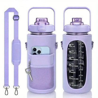 Water Bottle Pouch with Shoulder Strap