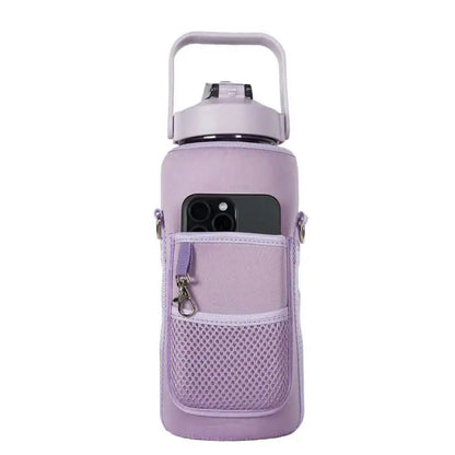 Water Bottle Pouch with Shoulder Strap