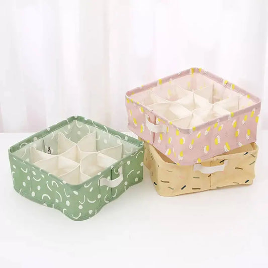 Fabric Storage Box with Compartments